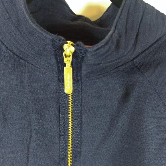 Lilly Pulitzer Skipper 1/2 Zip Top Blue Women's Size Small - Picture 2 of 6